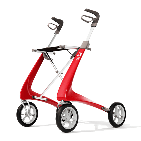 Carbon Ultralight Rollator - Rød