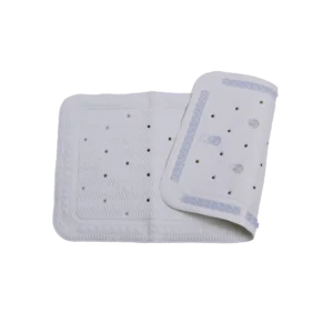 Bademåtte i to størrelser, begge rektangulære og med sugekopper