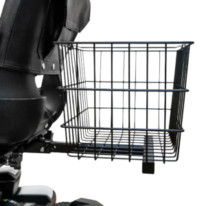 Bagkurv, som passer til el-scootere. Nem at montere.