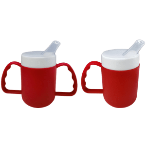 Termokrus med ergonomisk formede håndtag.