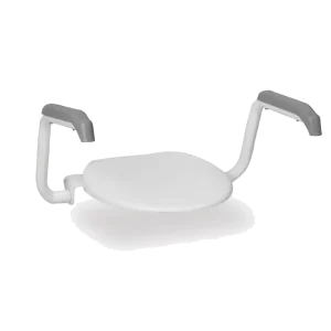 Toiletstøtte med foldbare armlæn. Passer til de fleste toiletter.