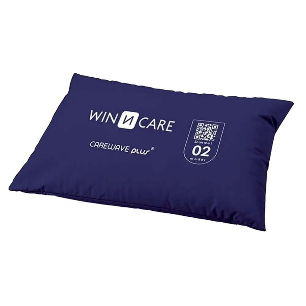 Winncare universalpude nr. 2 med blåt Carewave-betræk